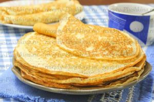 пышные толстые блины на кефире