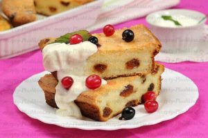 творожная запеканка с изюмом в духовке