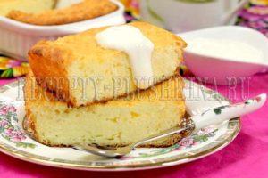рецепт творожной запеканки с манкой в духовке