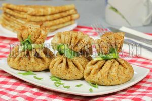 блинные мешочки с начинкой рецепт