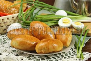 пирожки с луком и яйцом в духовке