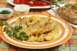 картошка с майонезом и чесноком