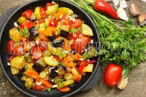 соте из баклажанов и кабачков рецепт