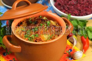 картошка в горшочках в духовке рецепт