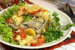 мясо по-французски в духовке из свинины