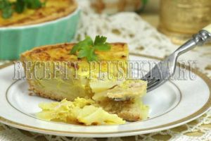 пирог с курицей и картошкой в духовке