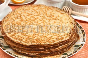 блины заварные на кефире и молоке