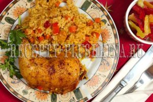 курица с рисом в духовке рецепт