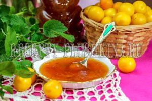 варенье из алычи без косточек