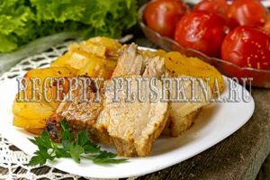 свиные ребрышки в духовке
